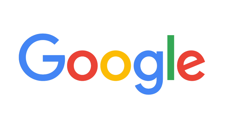 Colorful letters spell out Google